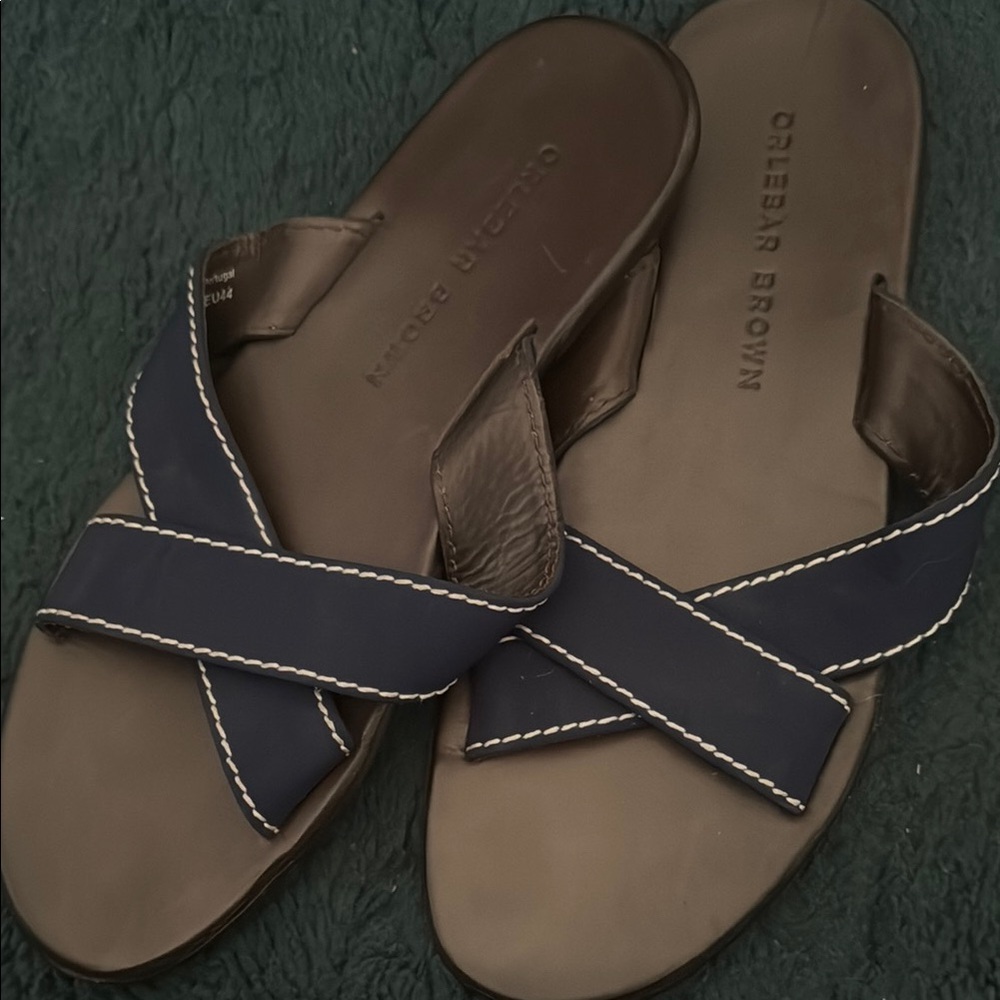 Orlebar Brown Navy Sandals